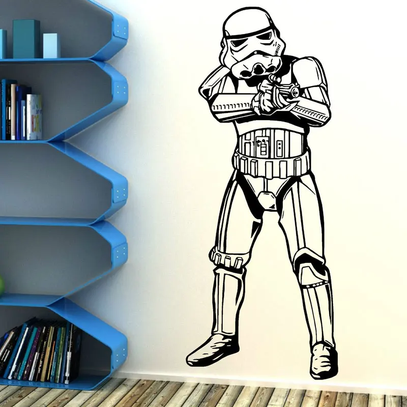 

Star Wars movie characters decorative art wall stickers vinyl wall stickers anime movie fans home decoration wall stickers DY07