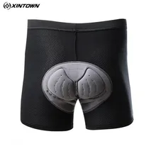 Xintown Для мужчин езда на велосипеде Шорты для женщин черный Велосипеды нижнее белье Шорты для женщин силикагеля удобные трусы бермуды Ciclismo оборудовать Для мужчин t