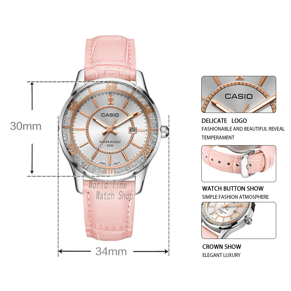 Casio watch Casual fashion simple business ladies watch LTP-1358L-4A LTP-1358D-2A LTP-1358D-4A LTP-1358D-7A