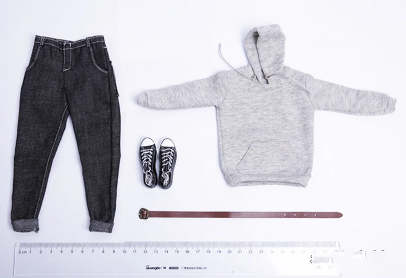 1/6 весы мужской комплект одежды для мужчин пуловер свитер с капюшоном и джинсовая библиотека набор обуви Модель для 12 "фигурку