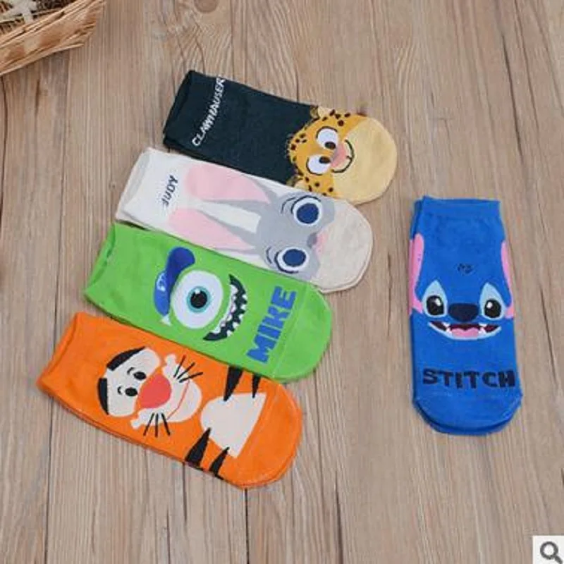 

2018 new cartoon female socks cotton cute socks