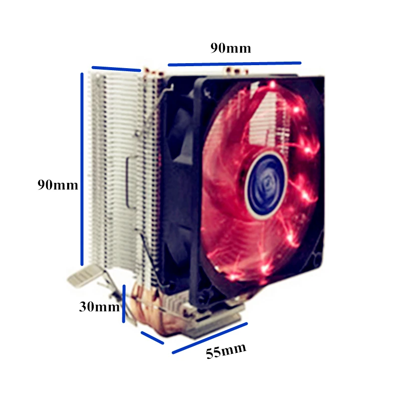 3 heatpipe تبريد وحدة المعالجة المركزية برودة ل LGA 775 1150 1151 1155 1156 2011 وحدة المعالجة المركزية 9 سنتيمتر مروحة دعم إنتل AMD