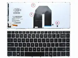 США клавиатура для hp Probook 5330 5330 м серебряная рамка Черный подсветкой новый ноутбук клавиатуры бесплатная доставка