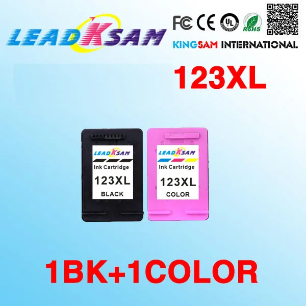 Чернильный картридж Leadksam совместимый с hp123 123xl для принтера 123 Deskjet 2130 2132 3630 3632 1110