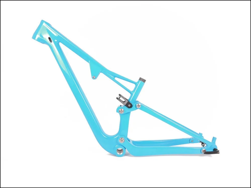 Flash Deal Spcycle 29er Full Suspension Bicycle Frame T1000 Full Carbon MTB Mountain Bike Suspension Frame 142*12 Thru Axle 165*38mm Travel 4