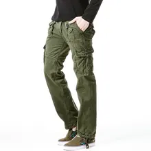 Весна Осень Брюки карго мужские повседневные тонкие хлопковые тактические брюки мужские