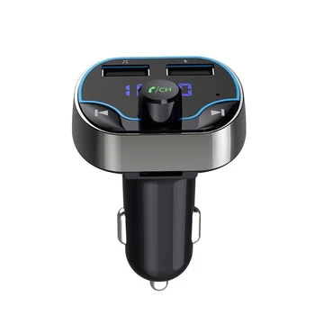 

T24FM transmitter Zhitong fast charge voice navigation car hands-free phone Bluetooth MP3 player car charger