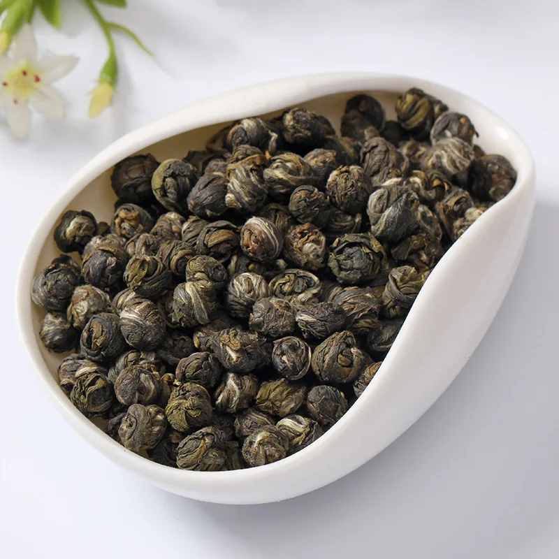 

2018 Fresh Natural Organic China Jasmine Dragon Pearl Green Tea Slimming Flower Kung Fu Tea CHENGXJ