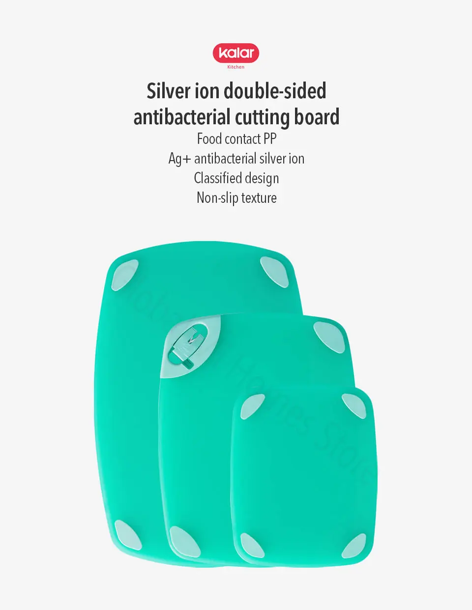Xiaomi Youpin Калар с ионами серебра двухсторонний противомикробные, автономные точилка противоскользящие разделочная доска