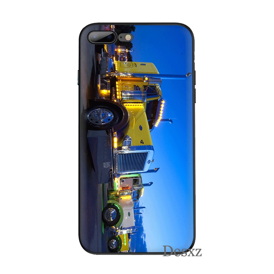 Мобильный телефон чехол для iPhone 11 Pro XR X XS Max 6 6S 7 8 Plus 5 5S SE Peterbilt Trucks сумка