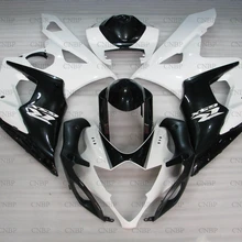 GSXR1000 2005-2006 K5 обтекатель GSXR 1000 2005 Пластик обтекатели GSXR 1000 2006 черный, белый цвет тела Наборы