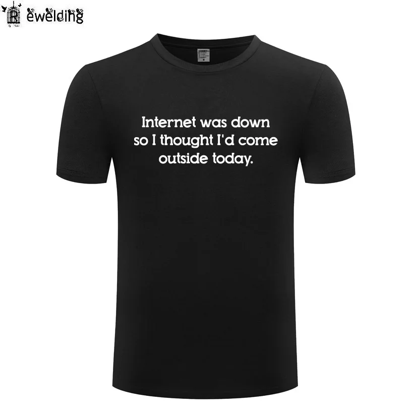 Internet Was Down Letter T Shirt Men Slogan Gift Joke Tee Cotton Short Sleeve Funny Tshirt Streetwear Fitness T-Shirt for Men Internet Was Down Letter T Shirt Men Slogan Gift Joke Tee Cotton Short Sleeve Funny Tshirt Streetwear Fitness T-Shirt for Men
