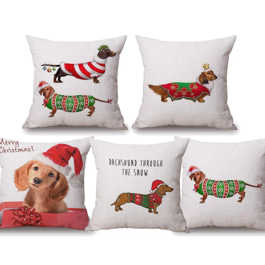 merry christmas dachshund