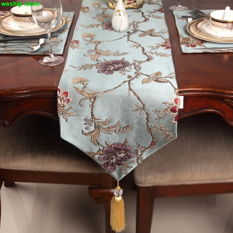 High end fashion Cloth art custom Chinese style classical Table flag Table flag The bar of the flag cover