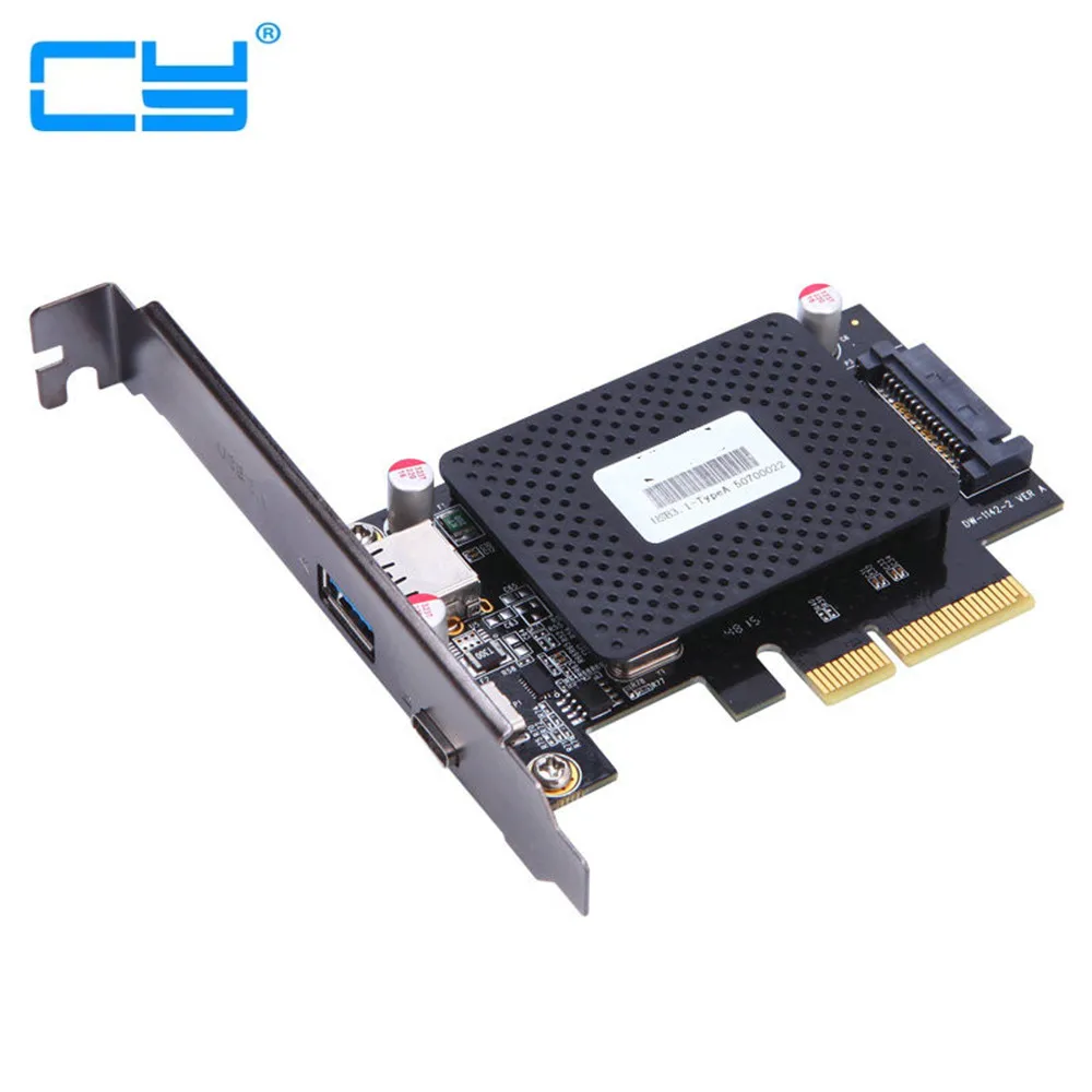 Настольный адаптер PCI e 4x с 10 портами USB 3 1 Type C + для быстрой смены карты PCIe на