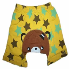 Повседневное для маленьких девочек короткие штаны в полоску собаки детская одежда английский письмо с коротким мальчик брюк Колготки для новорождённых хлопок крышка пеленки