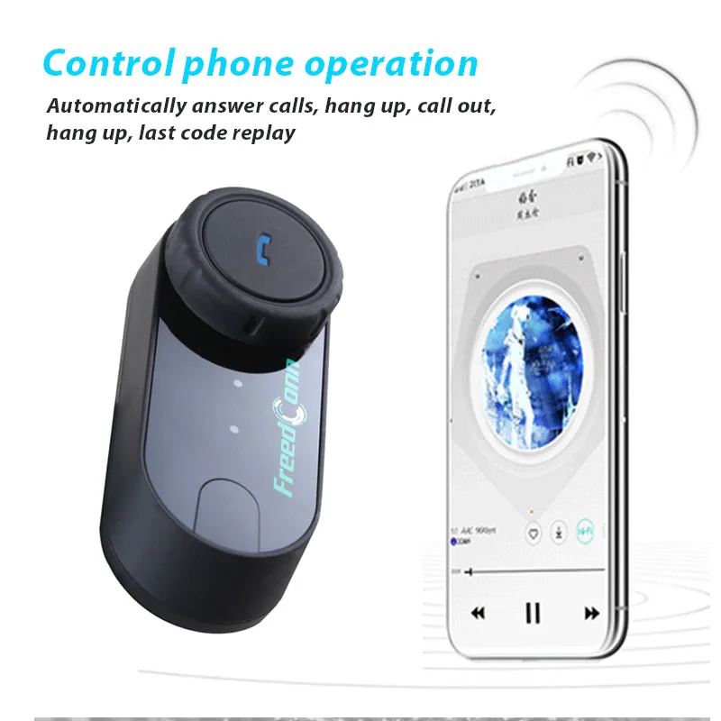 Мотоциклетный шлем беспроводные наушники bluetooth водонепроницаемый Freedconn T COM VB