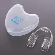 Предотвращение молярных скоб инструмент силиконовый с коробкой uff0c1 Pc стоматологический рот guard стоп зубы шлифование бруксизм устранение сжимания