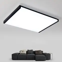 Светодиодный потолочный светильник современный минималистичный светильник для спальни ультратонкий акрил прямоугольная лампа для дома