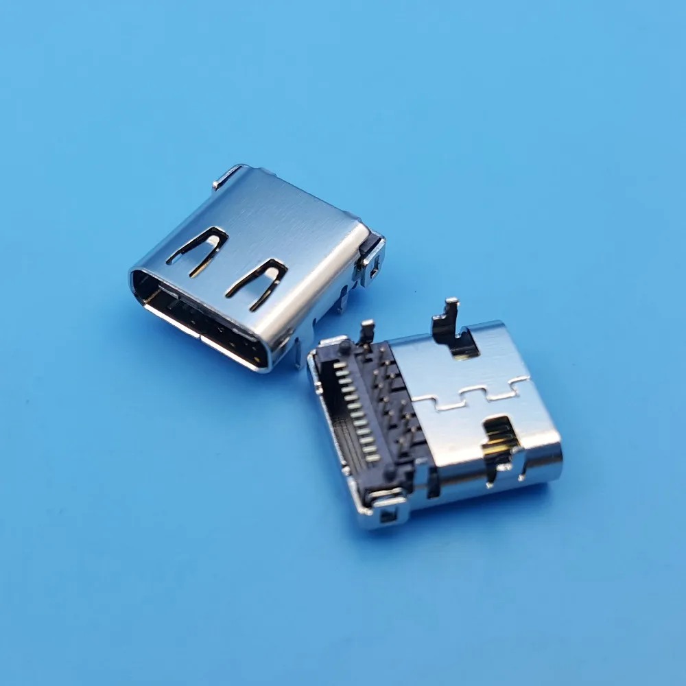 10 шт. высокоскоростные Разъемы USB 3 1 типа C 24 контакта 4 ножки|connector socket|connector pcbconnector