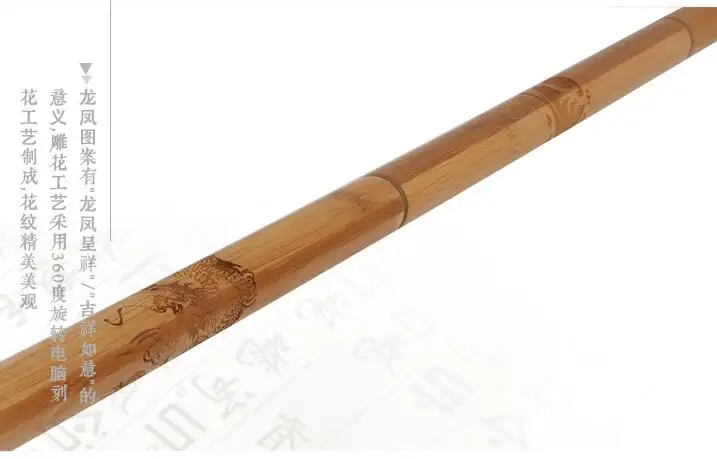 Высокое качество палисандр/бамбуковые палочки Tai Chi без крышки 1,2 м 3 Сегменты Китай здоровья Qigong Association Taiji yang sheng zhang