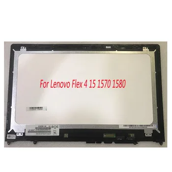 

LCD Touch screen Digitizer Display Assembly for Lenovo Flex 4 15 Flex 4-1580 80VE Flex 4-1570 80SB with Bezel