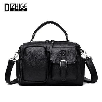 

DIZHIGE Brand Fashion Large Capacity Handbags Women Messenger Bag Female Crossbody Bags Luxury Solid PU Leather Ladies Bag Tote