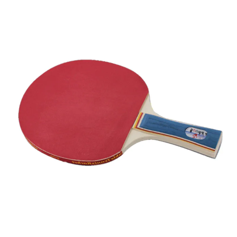 

2017 New 2pcs Set Double Face Table Tennis Rackets Good quality short long handle With3pcs Balls Ping Pong Paddle racquet sports