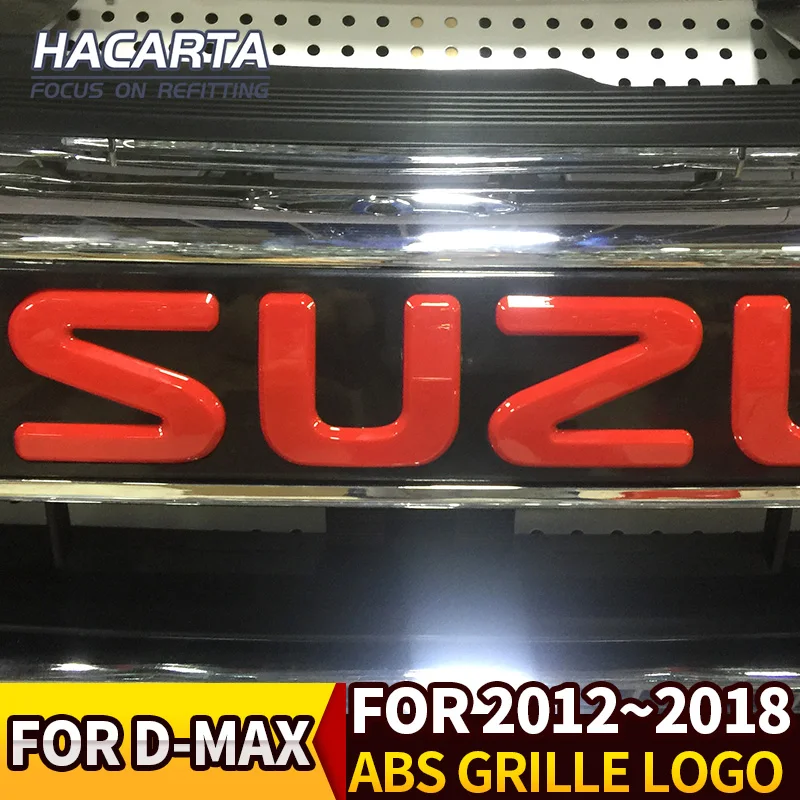 Для 2012- Модели Isuzu D-max передняя решетка с логотипом красный логотип красные буквы черный ISUZU слова D-MAX аксессуар, аксессуары DMAX