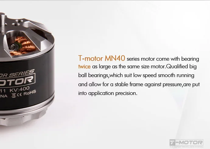 Tiger t-мотор MN3520 400KV 4-8S бесщеточный двигатель навигатор серии High End для октокоптер, гексакоптер