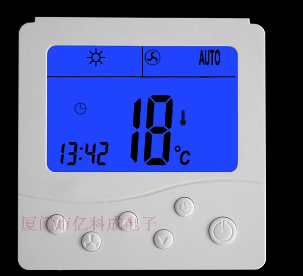 

Elsonic Central air-conditioning fan coil thermostat temperature control three-speed switch panel YKC306