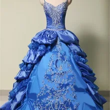 Бальные платья на бретельках Королевского платье для празднования 15-летия голубого цвета vestido de festa 15 Anos Curto Pretty Sweet 16