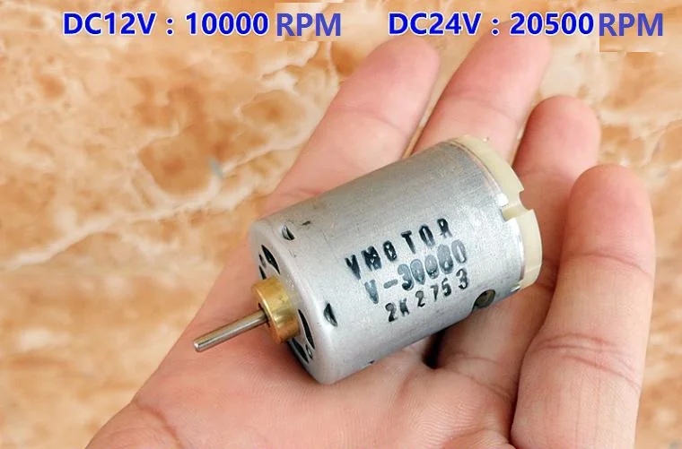 4PCS 385 Johnson Large Torque 12-24V 10000-20500RPM DC Motor Air Gun Electric High-Quality Long-Life | Обустройство дома
