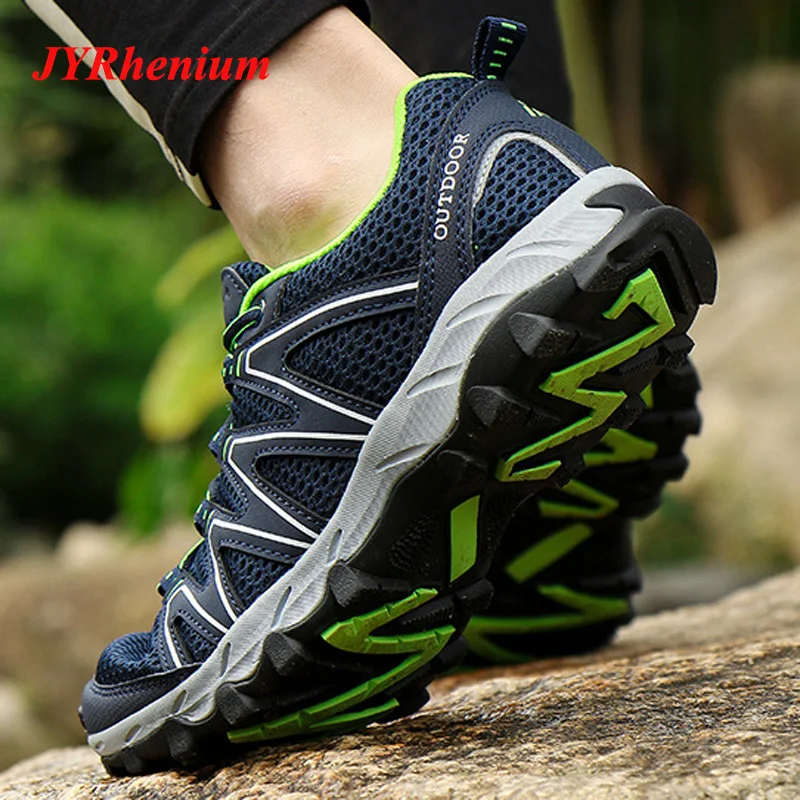 

New High Quality Big Size Men Women Hiking Shoes Outdoor Sports Camping shoes for Men Tactical Upstream Shoes Summer Breathable