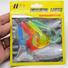 Hot selling Wobbler Jigging Fishing Lure Soft Worm Shrimp 2g 6.2cm Jerkbait Fish Ocean Rock wholesale 5 pcs / bag Free Shipping