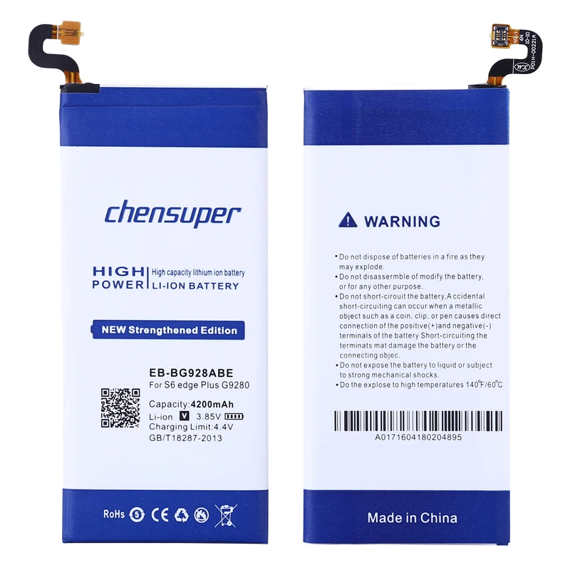 Chensuper запасная батарея EB BG928ABE для Samsung GALAXY S6 edge Plus G9280 Edge + Аутентичные Аккумуляторы