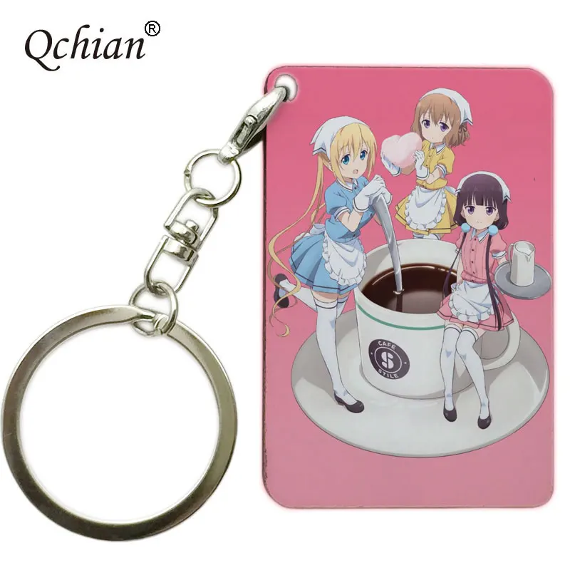 

Sakuranomiya Maika Blend S Keychain Blend S Stile Cafe Sadistic Maid Uniform Key Chains Ring Holder