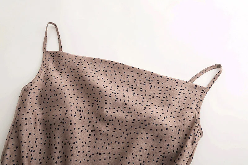 Forefair Polka Dot Summer Dress A Line Sexy  (4)