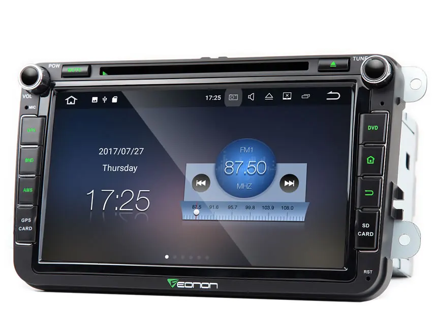 Best 8" Quad Core Android 7.1 OS Car DVD for Skoda Fabia 2004-2013 & Roomster 2003-2010 & Praktik 2007-2011 with 2GB RAM 16GB ROM 2