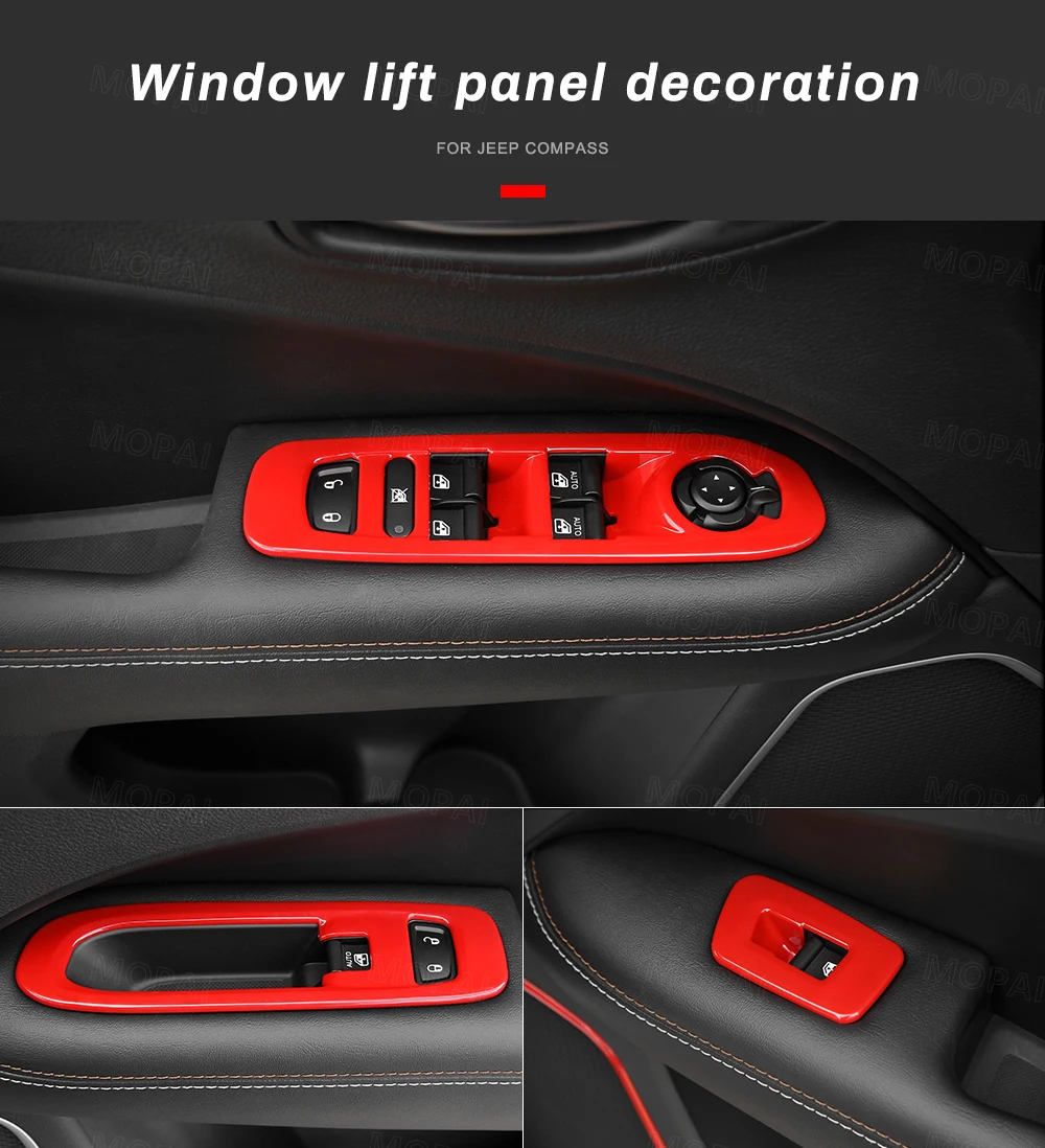 Window Lift Panel Button Decoration Cover
