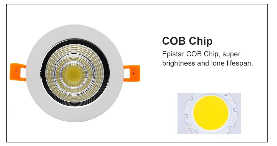 [DBF]Angle Adjustable 5W 9W 12W COB LED Recessed Downlight 3000K/4000K/6000K LED Ceiling Spot Light+AC85V-265V Driver Home Decor