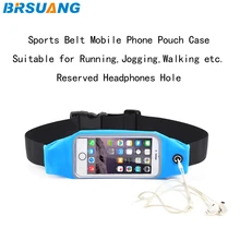 100 шт./лот BRSUANG 5,5 дюймов бег эластичный пояс сумка Регулируемый телефон сумка для бега Brassard для iPhone samsung huawei и т. д