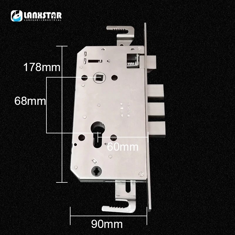 Lanxsatar автоматический замок Универсальный 304 нержавеющая сталь закрывающийся замок мгновенный замок интеллектуальные замки муравьиная кража дверной замок-боди