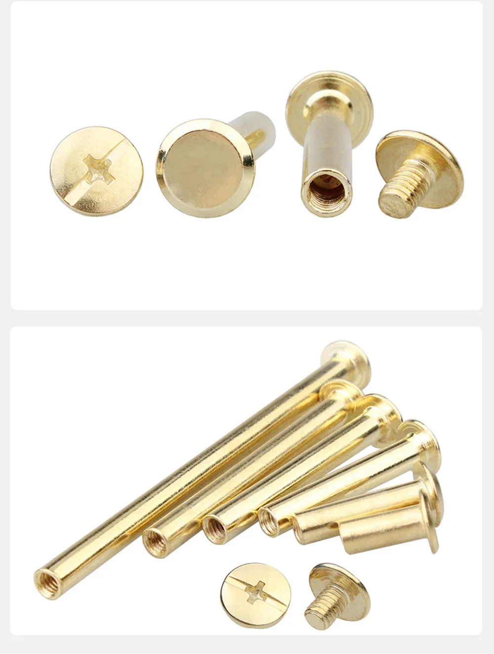 Copper plated Chicago binding screw6