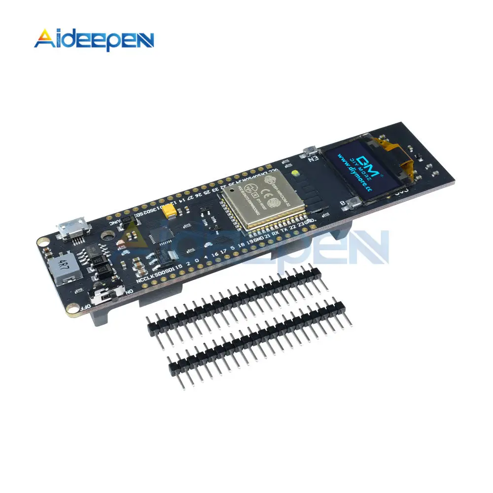 

0.96 Inch Blue OLED Display 18650 Lithium Battery Shield WiFi Bluetooth ESP32 ESP8266 CP2102 Module Development Board Module