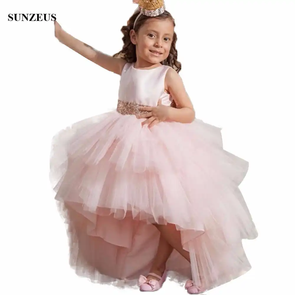 pale pink flower girl dresses