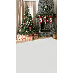 5X8ft фотографии фоном для Рождество винил компьютерная печать декорации Рождественский камин фотографии фонов ST-436