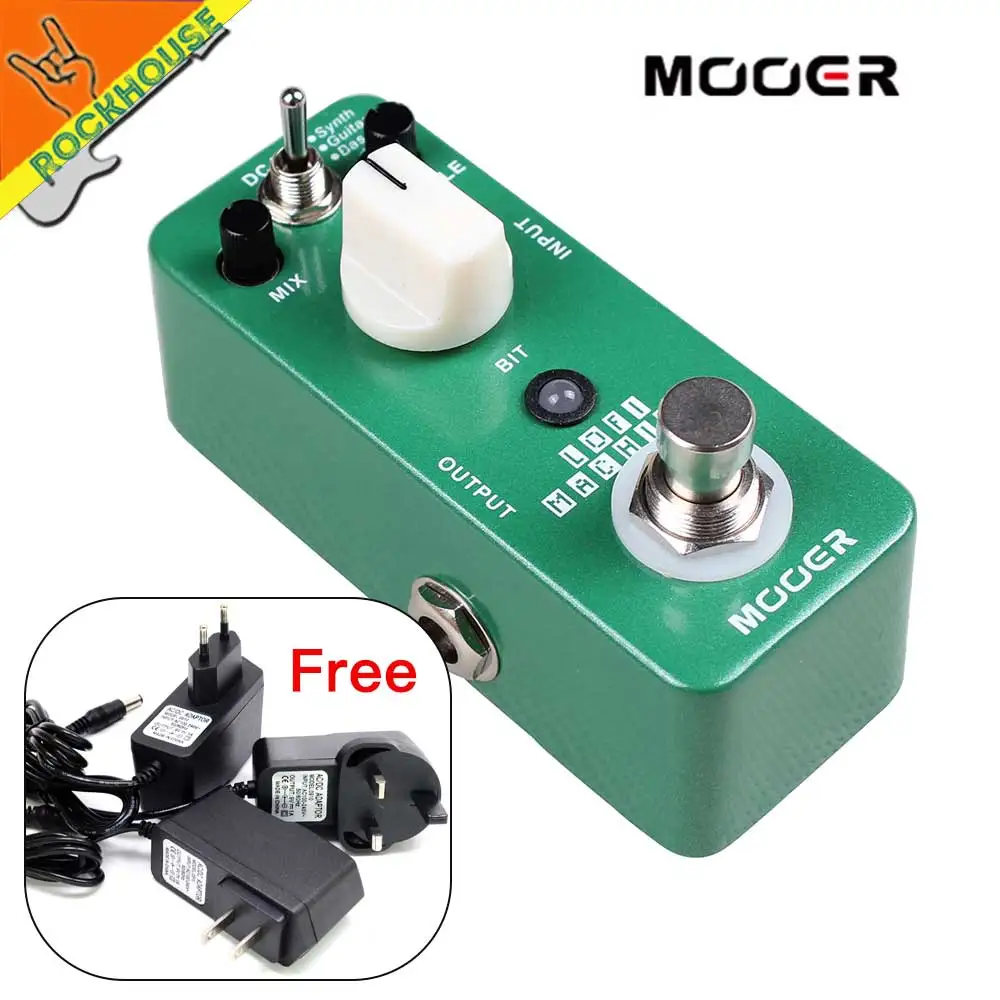 

MOOER Lofi Machine Guitar Effects Pedal Wide Range Sampling rate/depth Bass Guitar Synth True Bypass Free Shipping