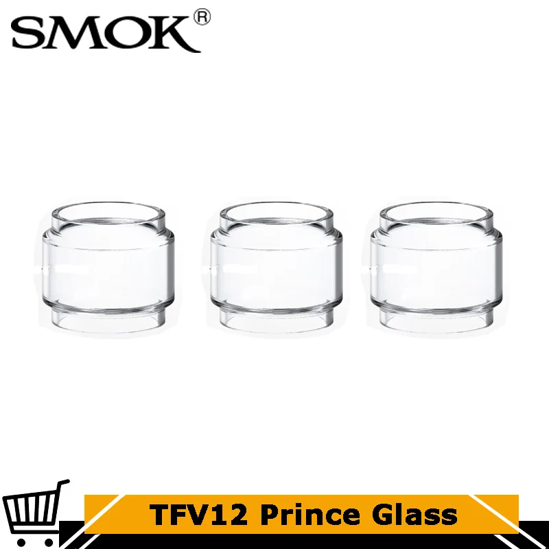 3 шт/лот SMOK TFV12 Prince стеклянная трубка для замены испарителя стеклянная лампочка 5 мл подходит для SMOK TFV12 Prince Tank Atomizer