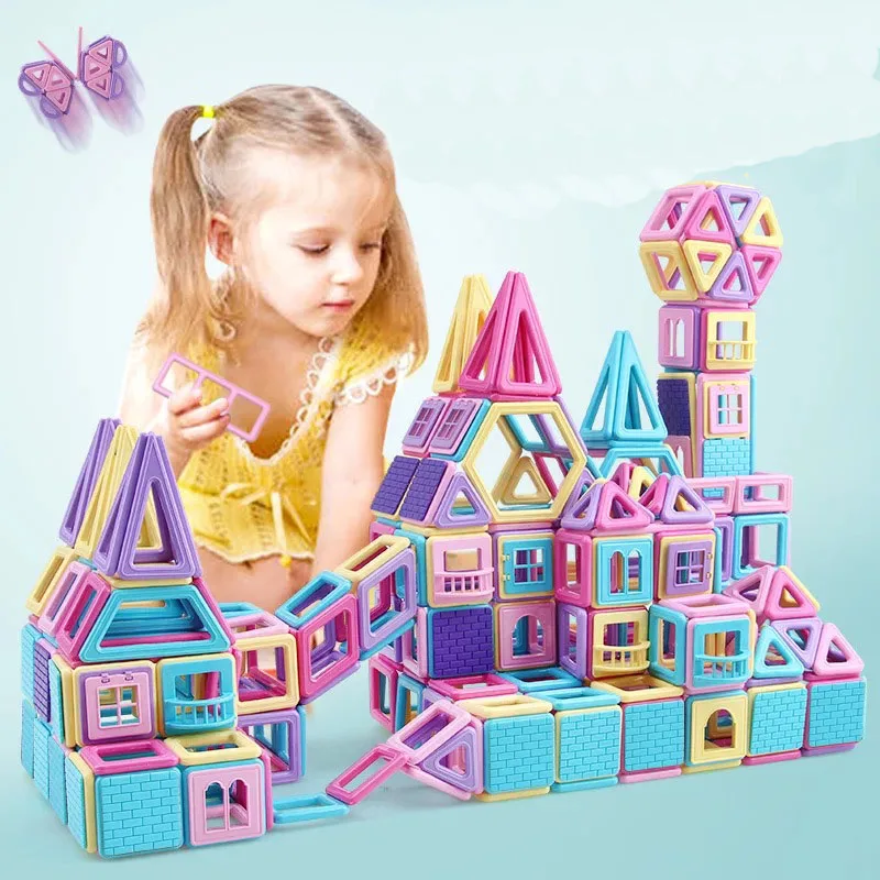 

Mini Magnetic Designer Construction Set Model Magnet blocks Toy Magnetic Blocks Building Educational Toys For Boys Girls Gifts